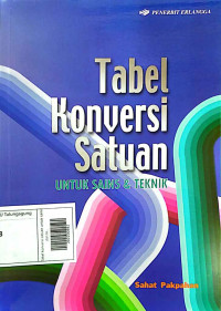 Image of Tabel konversi satuan untuk sains dan teknik
