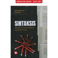 Image of Sintaksis: Memahami Satuan Kalimat Perspektif Fungsi